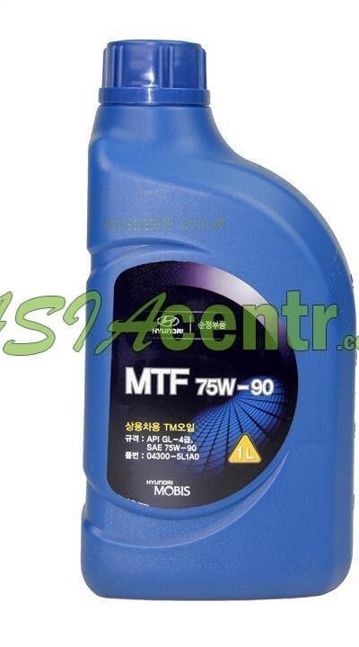 Масло КПП 75W-90 GL-4 1 л Киа Церато 2003 — 2008 код 04300-5L1A0